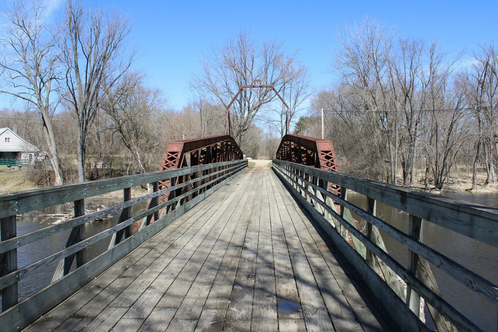 Looking north